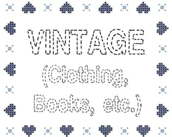 Vintage (Clothing, Books, etc.) →