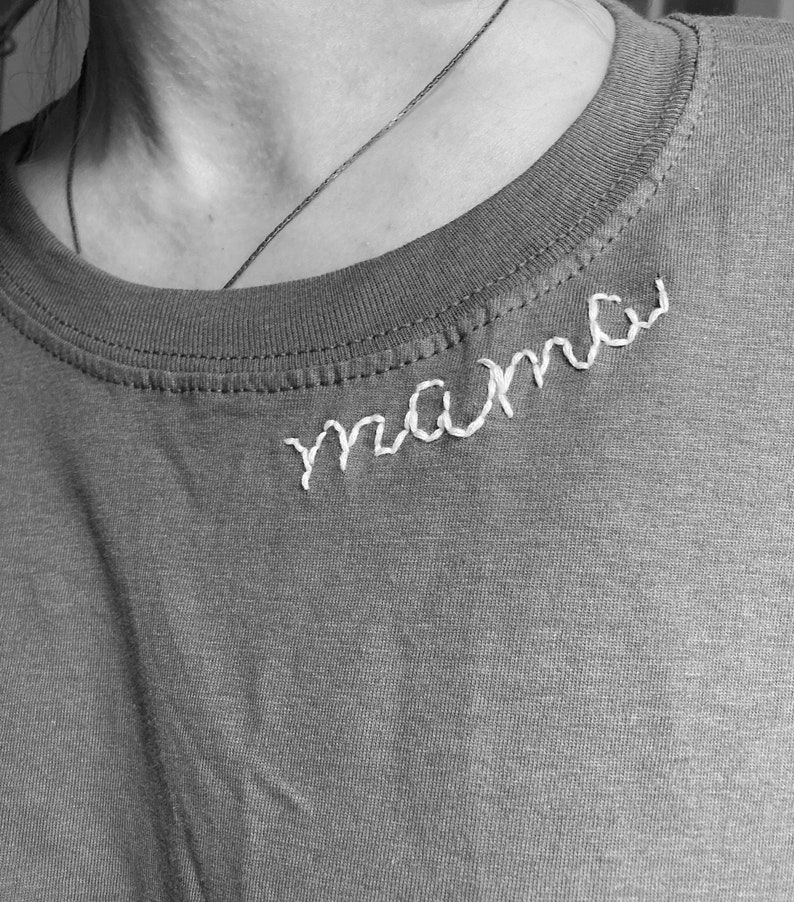 CUSTOM EMBROIDERED COLLAR / Personalized Embroidered Shirt Etsy