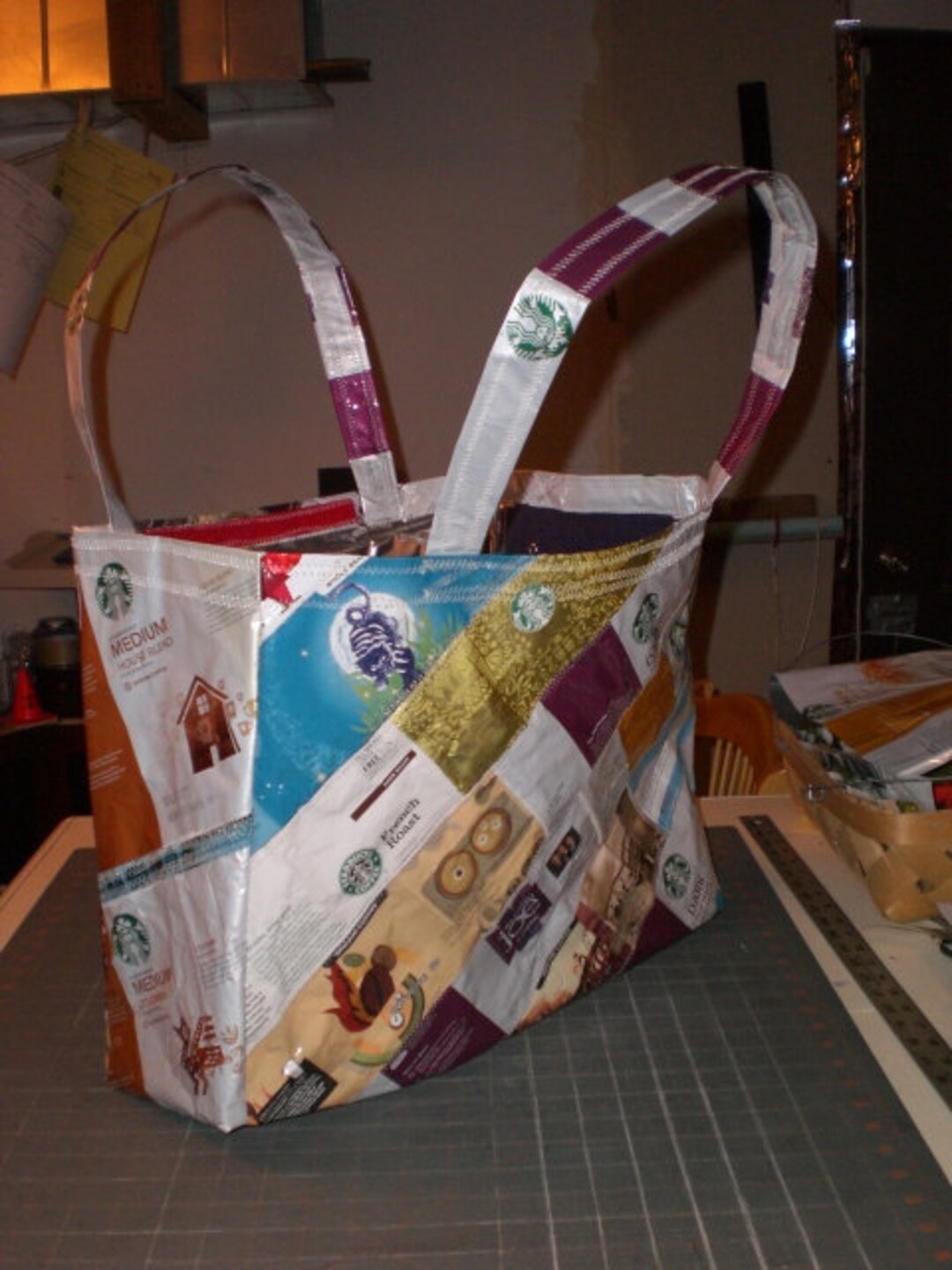 Tutorial How to Make Coffee Bag Handbag Tote With Separate Lining Etsy