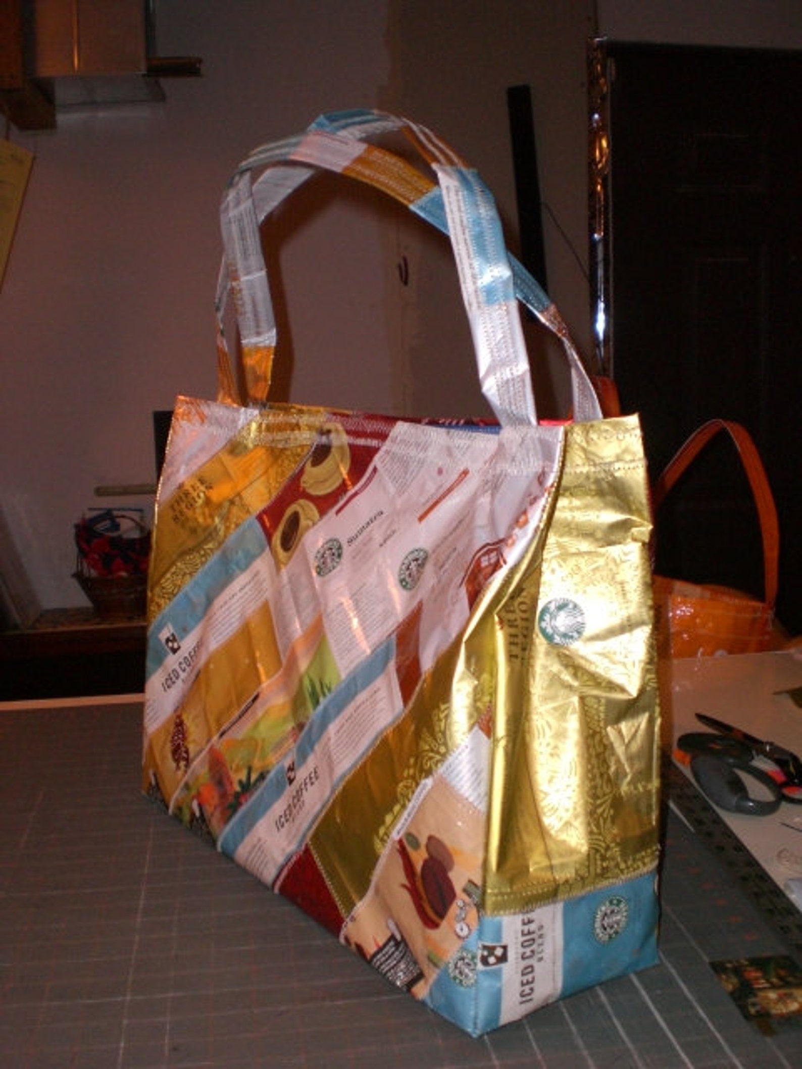 Tutorial How to Make Coffee Bag Handbag Tote With Separate Lining Etsy