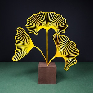 Ginkgo Leaf, Leaf Decoration, Leaf Statue image 1