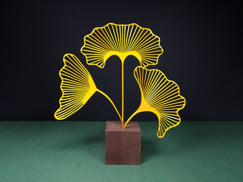 Ginkgo Leaf, Leaf Decoration, Leaf Statue image 1