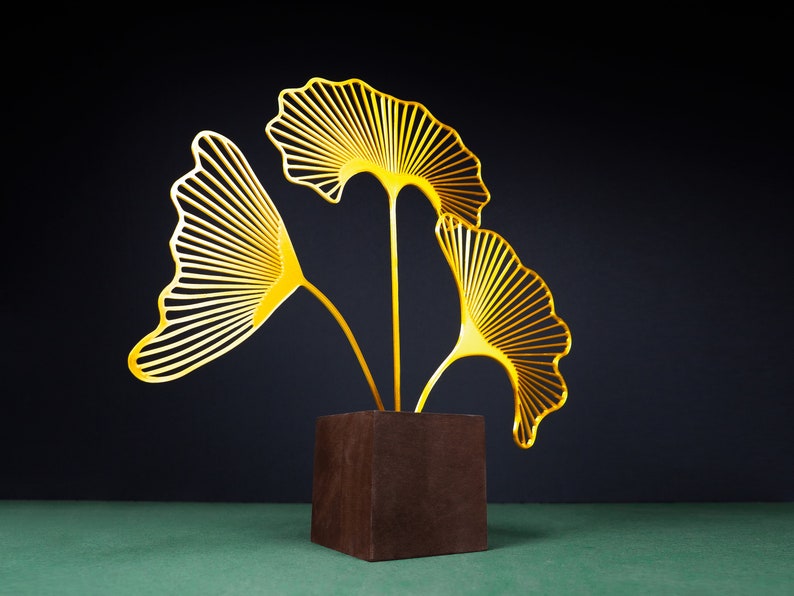 Ginkgo Leaf, Leaf Decoration, Leaf Statue image 3