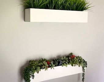 Modern Concrete Floating Troughs | Floating Wall Planter| Minimalist Concrete Planter | Minimalist Wall Planter | Eco Friendly | Wall Decor