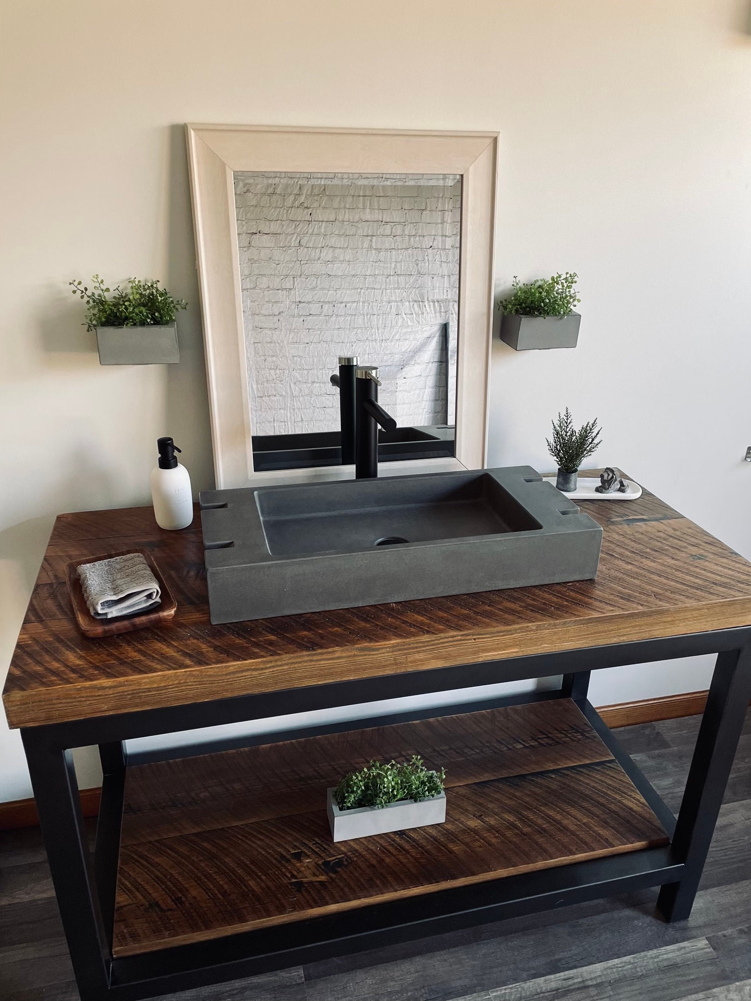 Vessel sink base only deals