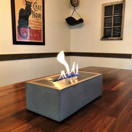 Caja de fuego de mesa chimenea portátil chimenea chimenea | Etsy