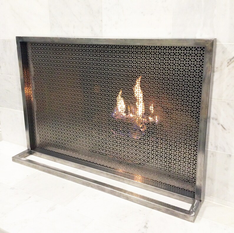 IMA Fireplace Screen Cover. Simple Modern Contemporary Etsy