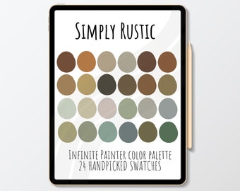 Simply Rustic Infinite Palette, 24 colors, Color Palette, Infinite, Instant Download, Digital Download