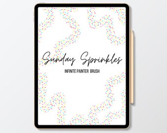 Sonntags-Streuselpinsel: Lettering Brush für Infinite Painter (Digital Art)