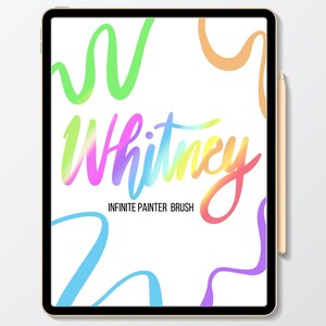 Whitney Infinite Painter Brush- Pincel de letras para Pintor Infinito- Arte Digital