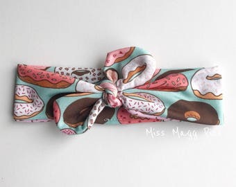 Donut · Top Knot Headband / Adjustable Headband / Head Wrap / Infant Headband / Top Knot / Baby Style / Adult Headband / Knotted Headband