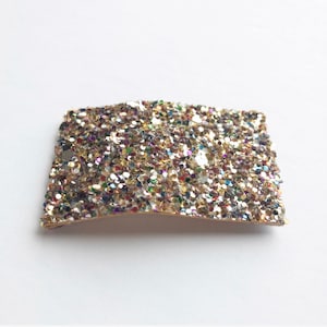 Konfetti Glitzer Snap Clips | Kleinkind Mädchen Haarspangen | Trendige Haarspange | Haarspangen & Snap Clips | Quadratische Haarspangen | Glitzer Haarspangen
