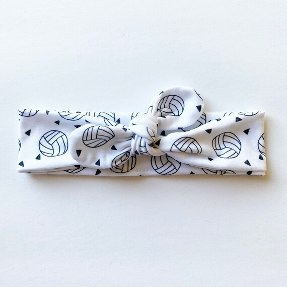 Volleyball Top Knot Headband / Adjustable Headband / Head Etsy