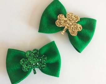 St. Patrick's Day Haarspangen-Set – 6 Bunte Clips Mit Glitzer & Kleeblatt | Für Partys, Cosplay & Fotos
