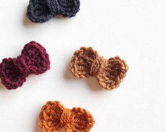 the Lucy • Crochet Hair Bow / Baby Hair Bows / Toddler Hair Clips / Newborn Headband / Photo Props / Boho Hair Accessorie