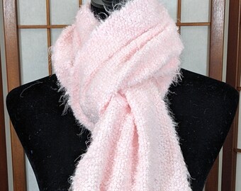 pink fluffy shawl