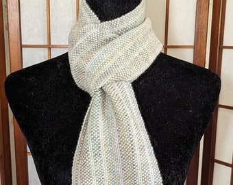 Wool scarf, handwoven scarf, multi color scarf