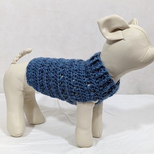 Crochet dog sweater pattern, DIGITAL PATTERN, puppy sweater image 4