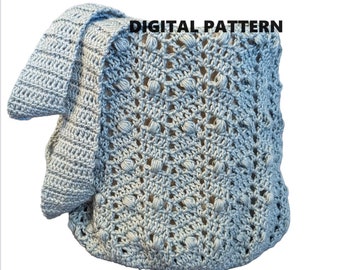 Nana's Market Bag, DIGITAL PATTERN, crochet market bag