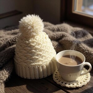 Sunrise Beanie DIGITAL PATTERN, crochet hat pattern
