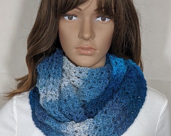 Winter Skies Scarf PATTERN, DIGITAL PATTERN only, infinity scarf, crochet scarf