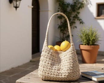 Crochet purse, DIGITAL PATTERN, Shiawassee Shoulder Bag