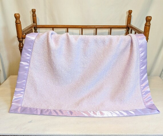 purple baby blanket