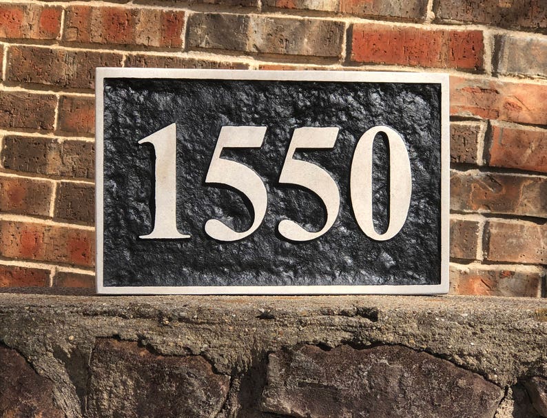Address Stone, House Number, Inverted image 1