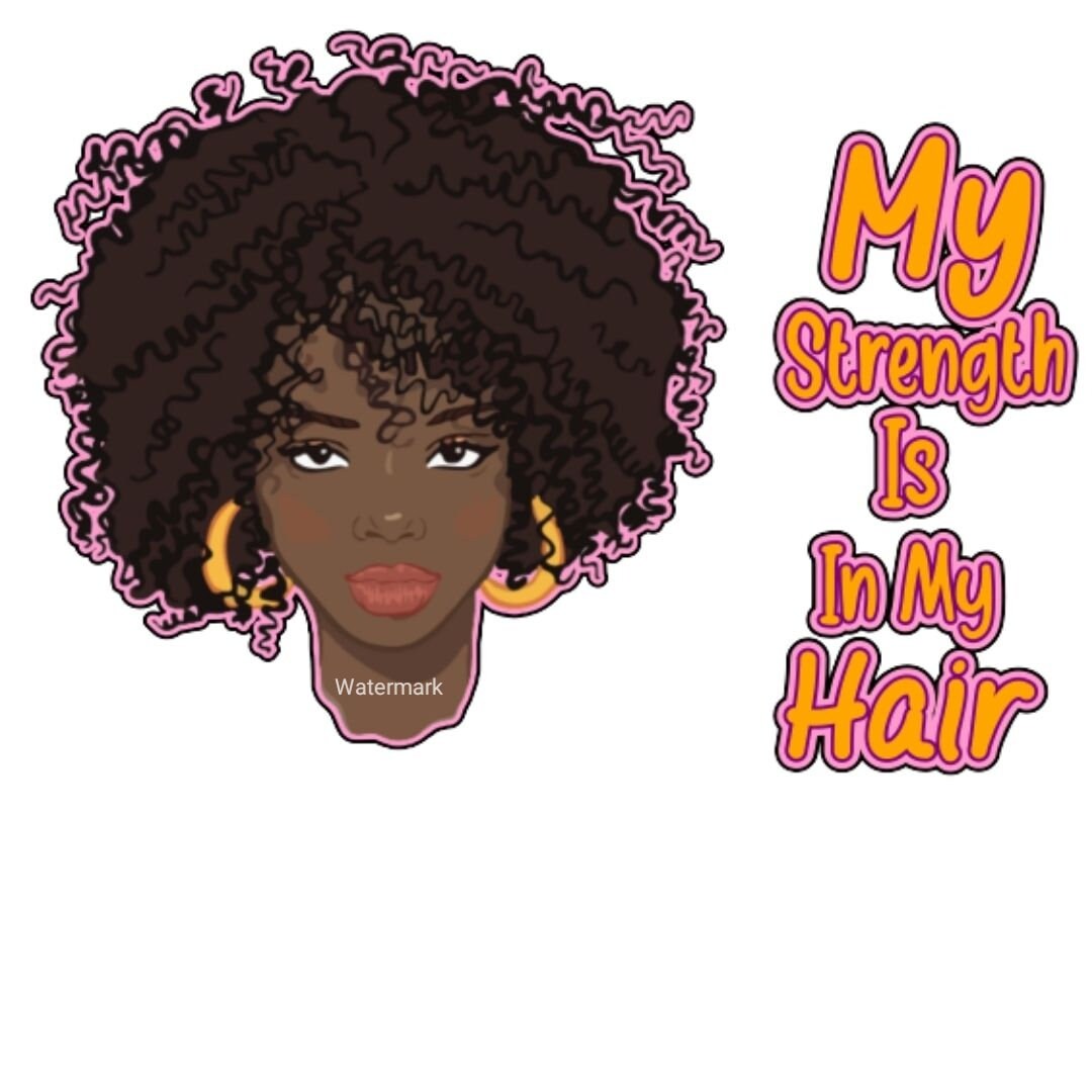 My Strength is in My Hair Etsy
