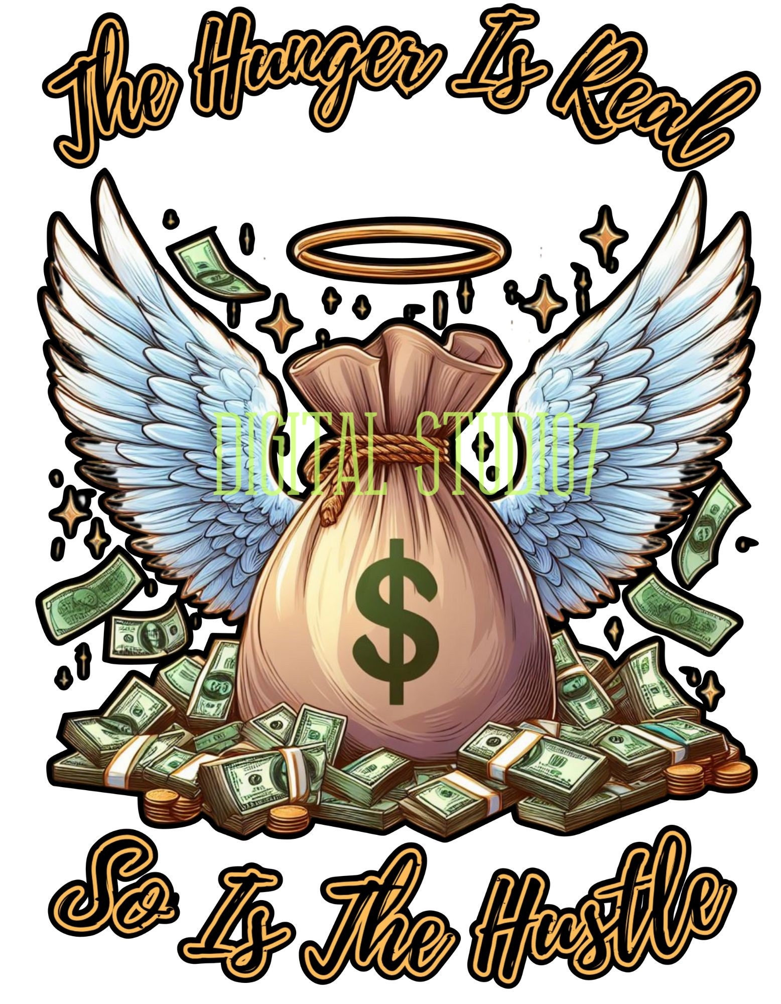 Money bag with wings hotsell