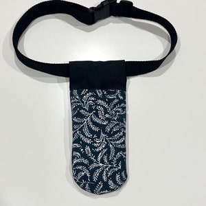 Navy Foliage Massage Holster, Massage Therapist, Massage Gift