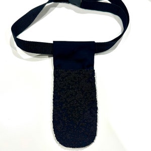 Beaded Black Massage Holster, Massage Therapist, Massage Gift