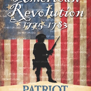 American Revolution 12x18 Garden Flag Banner - Digital File Only