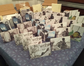 Greeting Cards selection from Drawing Gallery - 18 card  assorted or custom set with envelopes