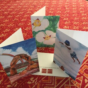 NOVOS cartões comemorativos disponíveis na Galeria de desenhos - 9 cartões variados ou personalizados com envelopes