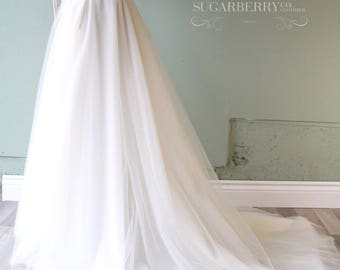 Floor length skirt,Bridal train,Satin waistband, pockets,Tulle skirt,tutu skirt,Aline,Maxi skirt,Bridal skirt,Wedding separates