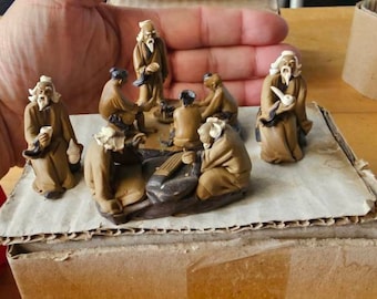 Nice Bonsai Mudmen Ceramic Figurines set