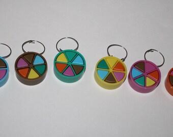 Pezzi Di Ricambio Per Trivial Pursuit - Fette, Spicchi E Dado - Hasbro - Usati