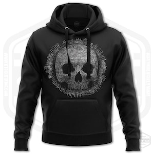 Skull Circle Men's Hoodie | S-3XL | Made In USA | Goth Dark Art Skull-Obsessed Halloween Biker Bikie