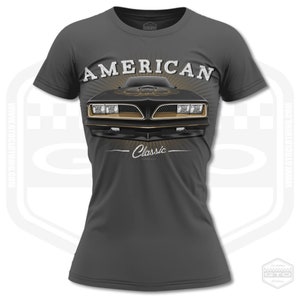 Women's 1977 Pontiac Firebird Trans Am American Muscle Car T-Shirt