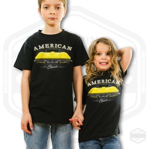 1967 Chevrolet Corvette Stingray Tribute CHILDREN&#39;S T-Shirt Black | S-XL | Made In USA | Muscle Car Kids Fan Art