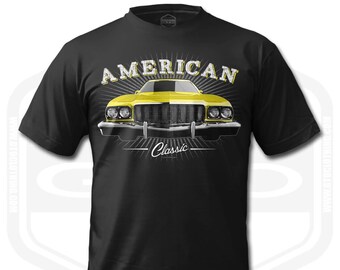 Sweat à Capuche Ford Gran Torino Crest '76 - Performance Légendaire Muscle Car - Taille Unisexe S à 3XL - Neuf Avec étiquettes