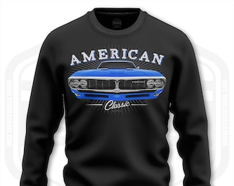 1968 Pontiac Firebird Men's Sweatshirt Black | S-3XL | Made In USA | Muscle Car Fan Art Gift Idea