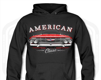 American Muscle Perfect Garage Vette Muscle Car SS Hotrod Racing Hoodie for Men