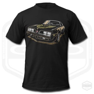 Men's 1977 Pontiac Firebird TransAm 2 American Muscle Car T-Shirt