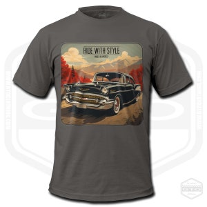 Men&#39;s 1957 Chevrolet Bel Air Retro American Classic Car T-Shirt