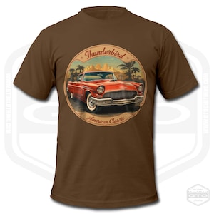 Men&#39;s 1957 Ford Thunderbird Retro 1 American Classic Car T-Shirt