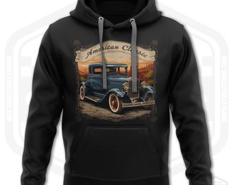 Model A Retro 7 Hoodie Men Hot Rod Fan Art