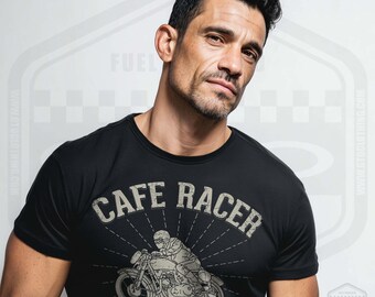 Cafe Racer T-Shirt Men Classic Motorcycle Fan Art