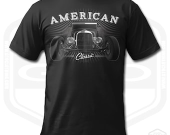 Model A Hot Rod T-Shirt Men Hot Rod Fan Art